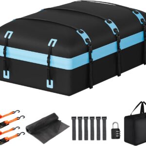 xymorexa Car Rooftop Cargo Carrier Bag, 30 Cubic Feet Waterproof Soft-Shell