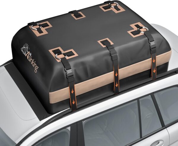 xymorexa Car Rooftop Cargo Carrier Bag, 22 Cubic Feet Waterproof Roof Cargo Bag
