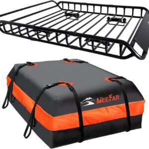 xymorexa Roof Rack Carrier Basket Universal Rooftop 51" X 36" X 5" + Waterproof Bag
