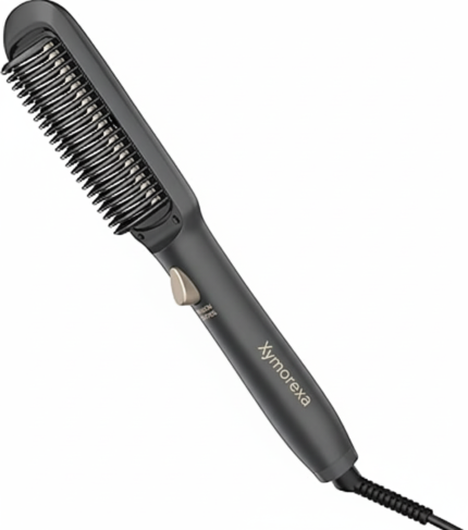 Xymorexa PRO CONAIR Tension Control Straightening Brush, Heated Hair Brush with Tension Control Holds Hair in Place, Ionic Technology Adds Shine